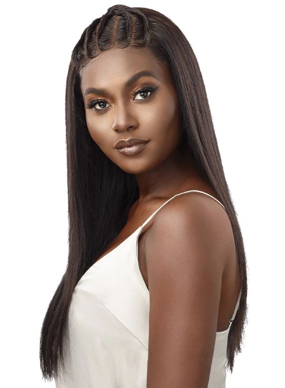 OUTRE MYTRESSES BLACK LACE FRONTAL WIG 13X4-HH-VIRGIN STRAIGHT 24"