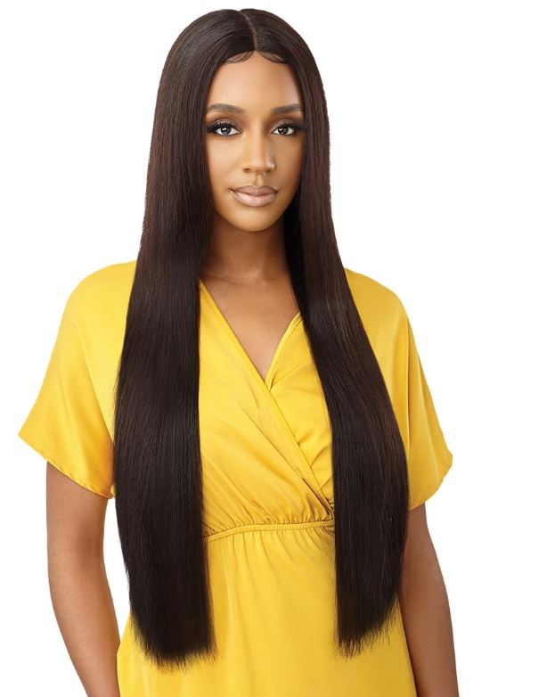 OUTRE MYTRESSES GOLD 100% HUMAN HAIR LACE FRONT WIG - HH - NATURAL STRAIGHT 34"