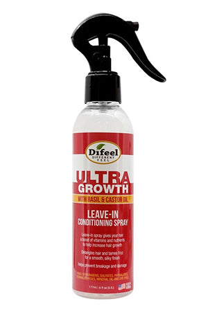 DIFEEL 99% NATURAL PREMIUM GROWTH BASIL & CASTOR OIL LEAVE IN CONDITIONING SPRAY - 6oz