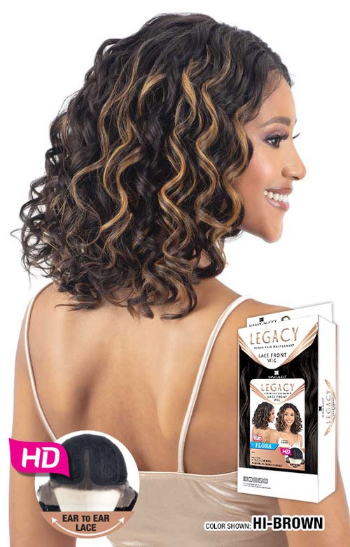 SHAKE N GO FREETRESS EQUAL Human Hair Blend Lace Front Wig - Flora, SIDE VIEW