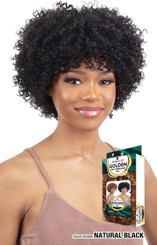 SHAKE N GO FREETRESS 100% HUMAN HAIR  WIG - GINA, FRONT