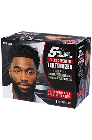 S-Curl Texturizer Kit Extra Strength softens coarse hair, defines waves, and adds shine. Two applications per kit for lasting style.

Achieve natural waves & curls with S-Curl Extra Strength Texturizer Kit. Designed for tough hair, with 2 easy applications.

S-Curl Extra Strength Texturizer Kit delivers soft, defined waves with shine. Includes 2 full applications for long-lasting results.