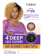 Thumbnail for OUTRE Human Hair Blend Weave Oh! So Kinky Curls 5Pcs