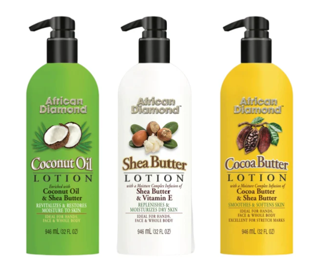 AFRICAN DIAMOND Cocoa Butter Body Lotion ( 32 oz)