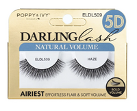 Thumbnail for Poppy & Ivy Darling Lash 5D Natural Volume false eyelashes in the shade Haze, shown in their original gold and blue packaging.
