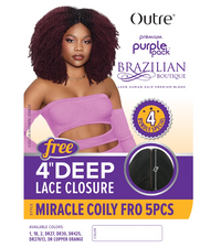 Thumbnail for OUTRE Human Hair Blend Weave Miracle Coily Fro 5Pcs