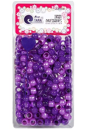 Tara Bead (L) #9038 Purple Tone [Large Pack]