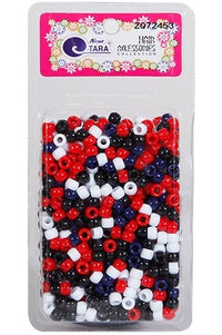 Thumbnail for Tara Bead (S) #72453 Blk/Red/White/Navy [Large Pack]