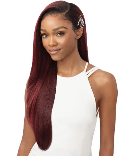 OUTRE PERFECT HAIRLINE LACE FRONT WIG 26" - TATIENNE, SIDE VIEW