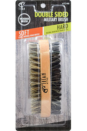 Titan Double Side Military Wooden Brush