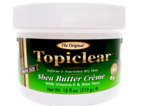 Thumbnail for Topical cream jar labeled 'The Original Topiclear' with green label on white background
