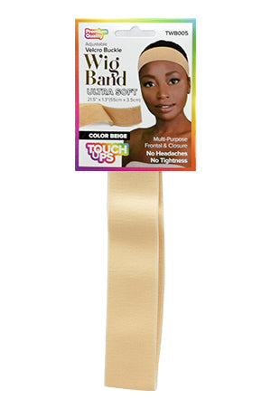 TOUCH UP Buckle Wig Band Ultra Soft- Beige