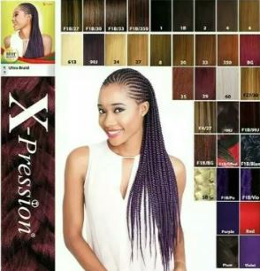 ULTRA BRAIDS X-Pression Kanekalon 82"  sareya beauty supply store in calgary, xpression hair, protective hair style