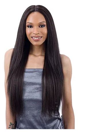 SHAKE-N-GO FREETRESS EQUAL 5 INCH LACE PART SYNTHETIC WIG VALENCIA, front view