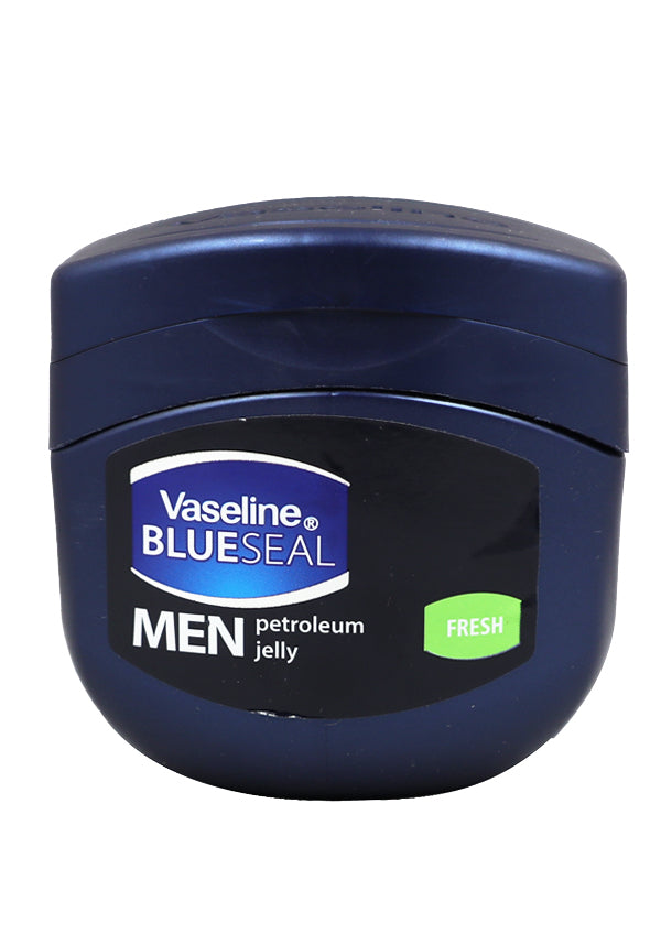 Vaseline Men's petroleum jelly container on a white background