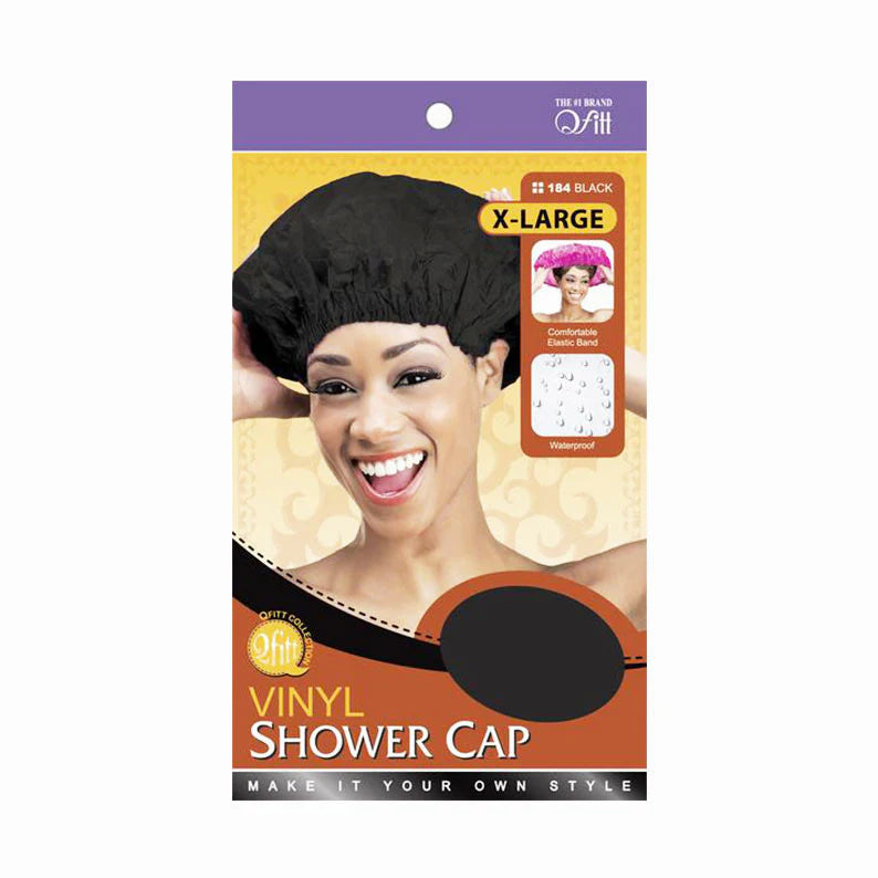 QFITT VINYL SHOWER CAP - X LARGE