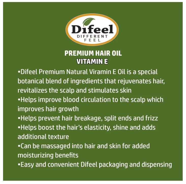 DIFEEL 99% NATURAL PREMIUM HAIR OIL VITAMIN E