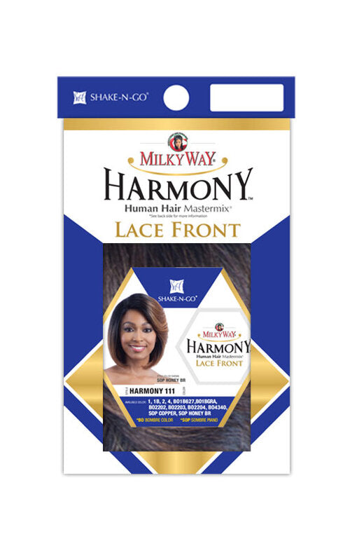 SHAKE N GO MILKY WAY HUMAN HAIR MASTERMIX HARMONY 111 LACE FRONT