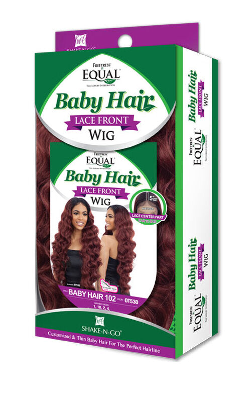 SHAKE N GO FREETRESS EQUAL BABY HAIR LACE FRONT WIG- BABY HAIR 102, PACK VIEW