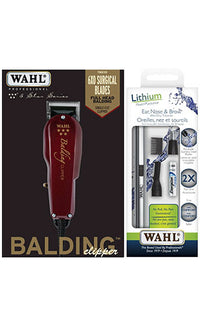 Thumbnail for Wahl balding clipper and ear, nose, and brow grooming kit on a white background