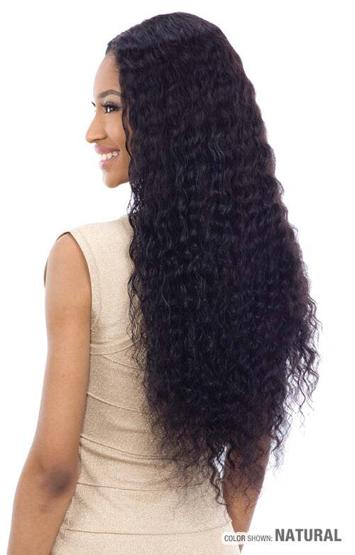 SHAKE N GO FREE TRESS  100% HUMAN HAIR LACE FRONT WIG- DEEP WAVE 30", SIDE