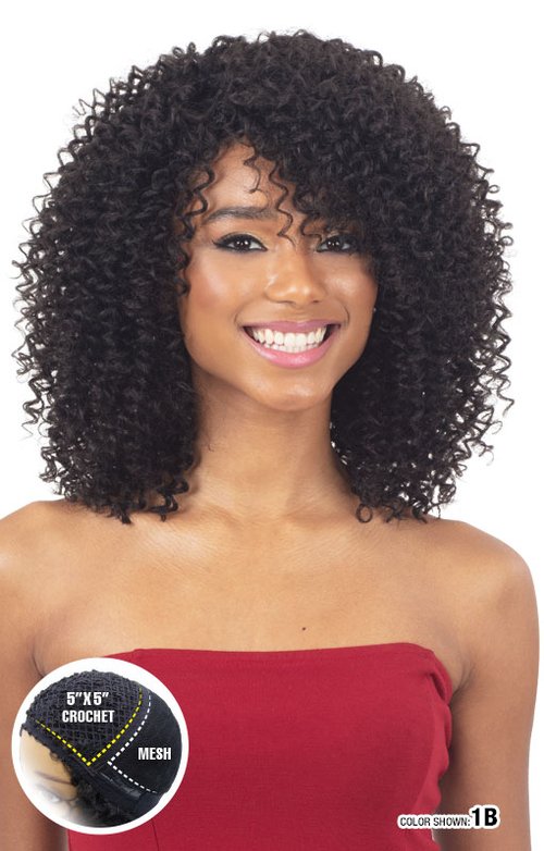 SHAKE N GO FREETRESS EQUAL CURLIFIED CURL CODE CROCHET WIG- Curl Code, FRONT VIEW