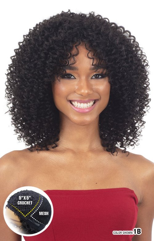 SHAKE N GO FREETRESS EQUAL CURLIFIED CURL CODE CROCHET WIG- Curl Code, FRONT VIEW