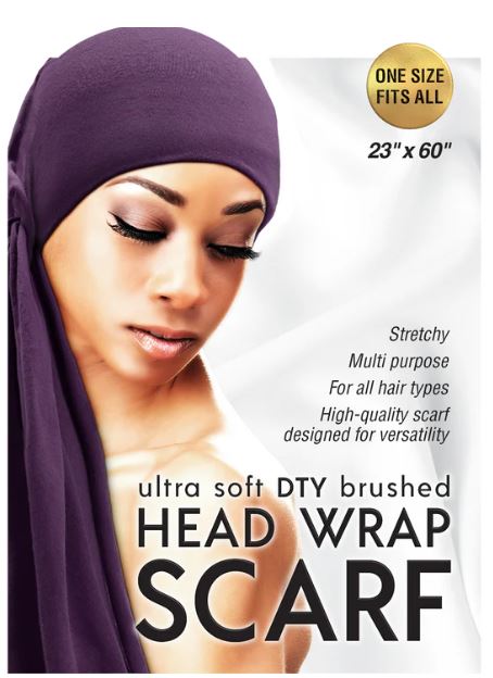 QFITT ULTRA SOFT DTY BRUSHED HEAD WRAP SCARF