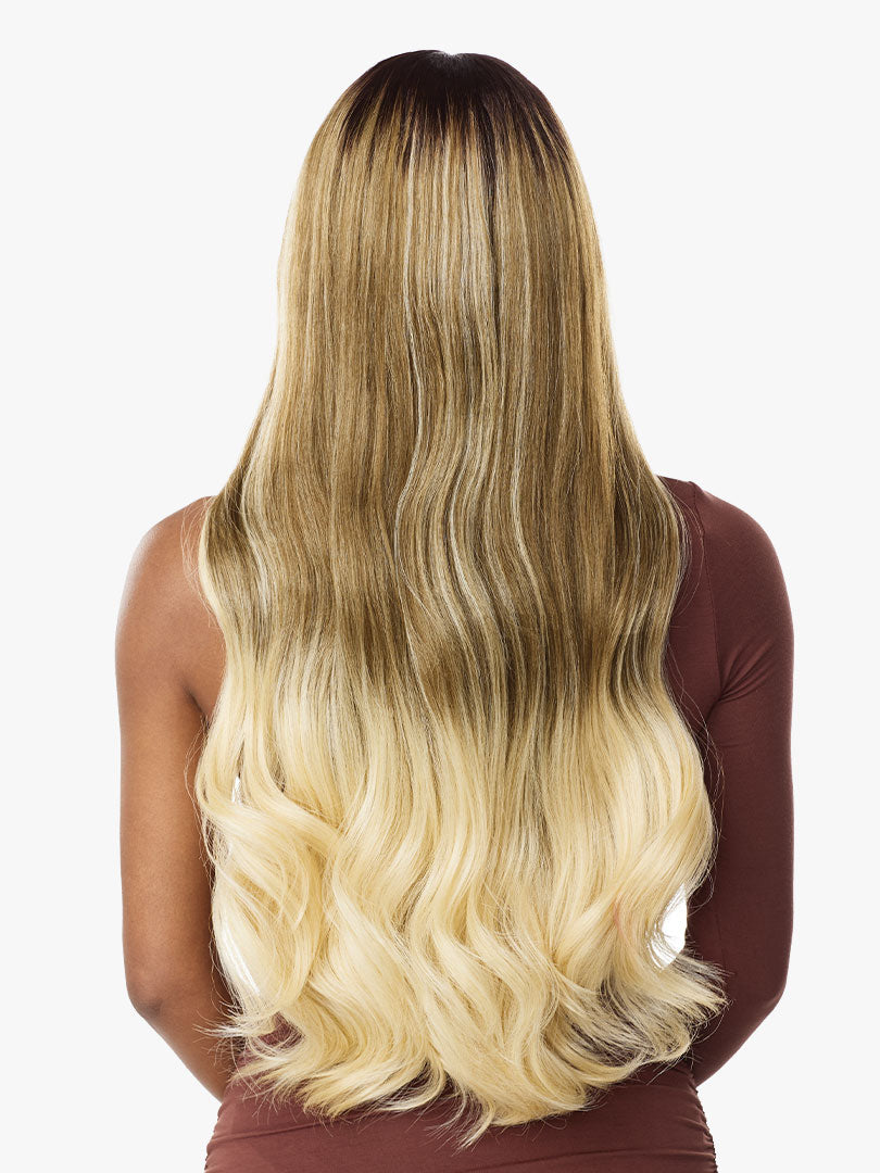 SENSATIONNEL WHAT LACE? HUMAN HAIR BLEND ARABELLA 28″