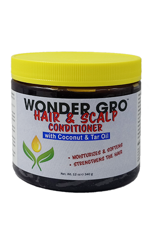 WONDER GRO HAIR & SCALP CONDITIONER WITH COCONUT & TAR- 12 oz