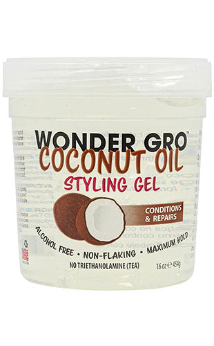 WONDER GRO Hair Styling Gel- Coconut oil (16oz)