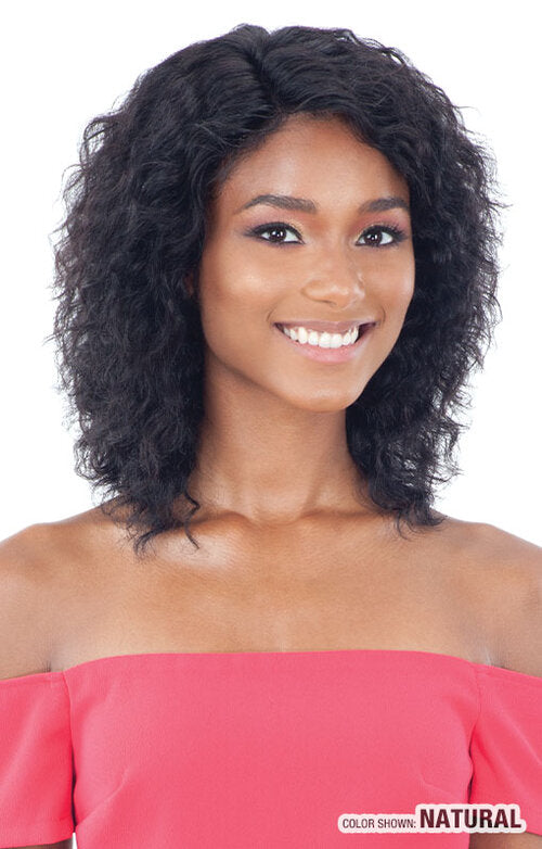 SHAKE N GO FREETRESS EQUAL BRAZILIAN 100% HUMAN WET & WAVY LACE FRONT CRYSTAL WAVE - FRONT VIEW