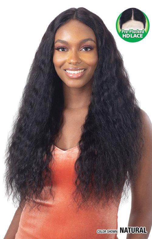 SHAKE N GO FREE TRESS  100% HUMAN HAIR LACE FRONT WIG WET & WAVY- DARLING WAVE, FRONT