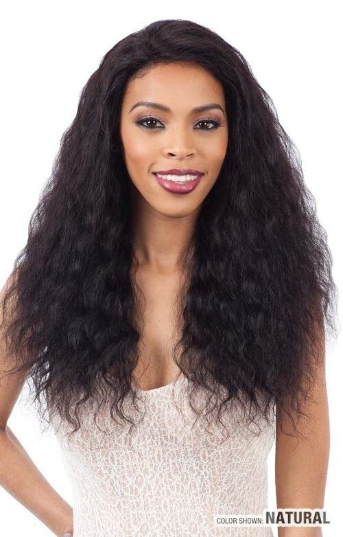 SHAKE N GO FREE TRESS  100% HUMAN HAIR LACE FRONT WIG WET & WAVY- LOOSE DEEP, FRONT 