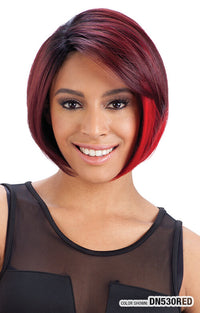 Thumbnail for SHAKE N GO Freetress EQUAL Synthetic Wig BLACK JACK, Front View