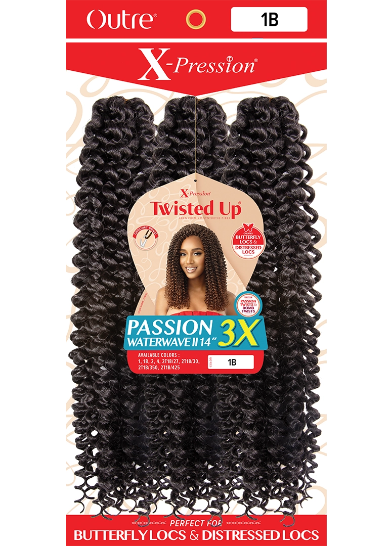 OUTRE 3X X-PRESSION TWISTED UP PASSION WATER WAVE II 14"- PACK