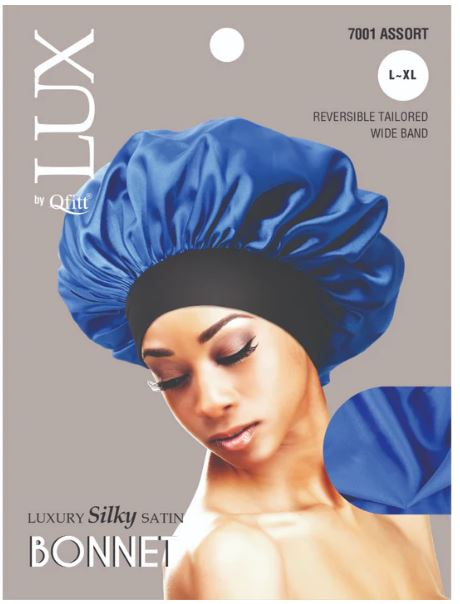 QFITT LUX X-LARGE LUXURY SILKY SATIN BONNET - SOLID