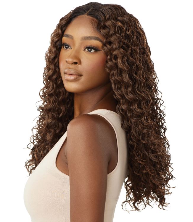 OUTRE SYNTHETIC HD LACE FRONT WIG - W&W YASHA, SIDE VIEW