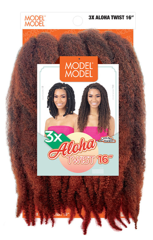 MODEL MODEL KINKY BRAID 3X ALOHA TWIST 16 INCHES