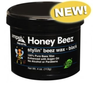 Ampro Beez Stylin' Beez Wax Black 4oz