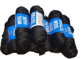 BRAZILIAN WOOL BRAIDING HAIR YARN ACRYLIC THREAD- BLACK