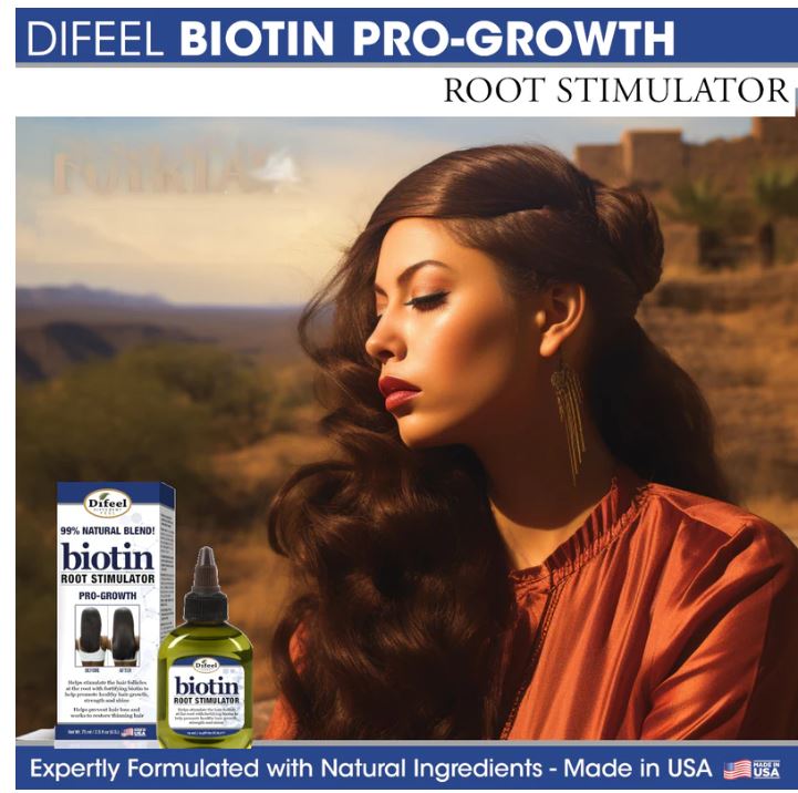 DIFEEL 99% NATURAL PREMIUM BIOTIN  PRO GROWTH ROOT STIMULATOR-7.1 OZ