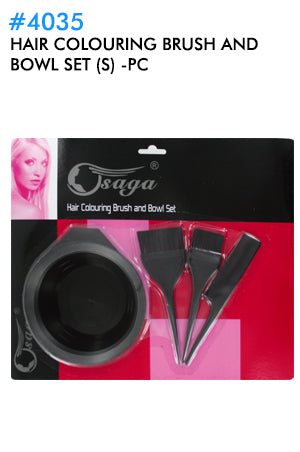 HAIR COLOURING BRUSH AND BOWL SET (S)