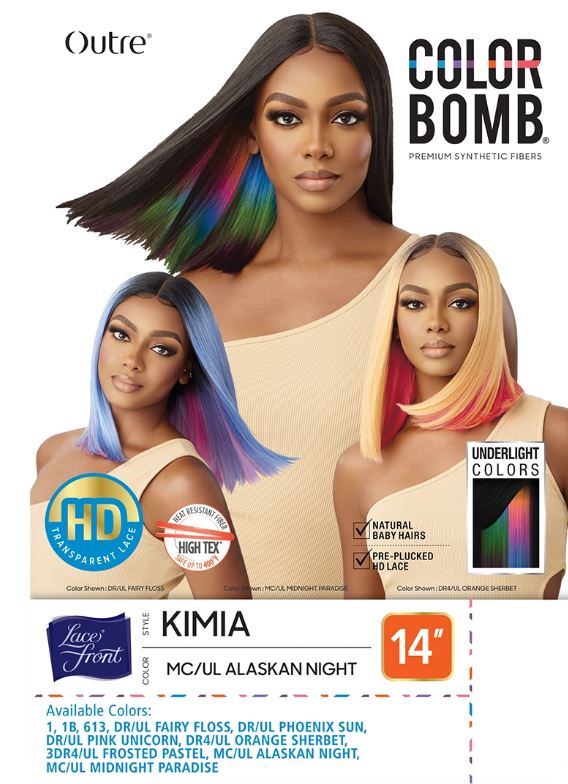 OUTRE COLORBOMB LACE FRONT SYNTHETIC WIG - KIMIA