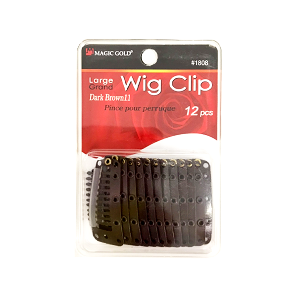 MAGIC GOLD WIG CLIP 12PCS  - LARGE