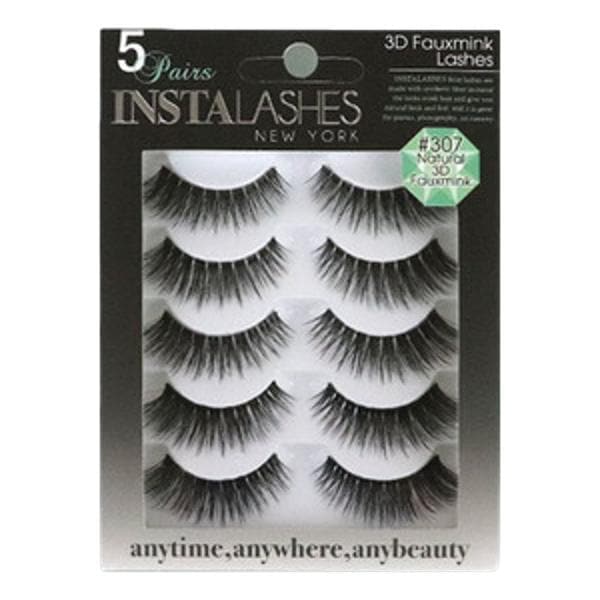 Bijou 3D Faux Mink Multi Layer Effect Eyelashes 5 Pack