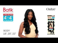 OUTRE Batik Synthetic Weave Body 18" 20" 22" + 4x4 HD LC