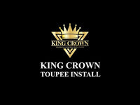 HARLEM 125  King Crown 100% Remy H/H Toupee Natural Black Sareya Beauty Supply Store in calgary Alberta 