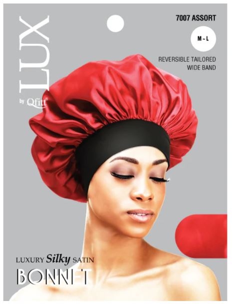 QFITT LUX LUXURY SILKY SATIN BONNET REGULAR  - SOLID