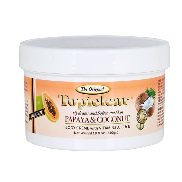 TOPICLEAR PAPAYA & COCONUT CREME - 18 OZ